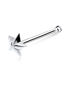 Star Silver Bone Nose Stud NSKD-604